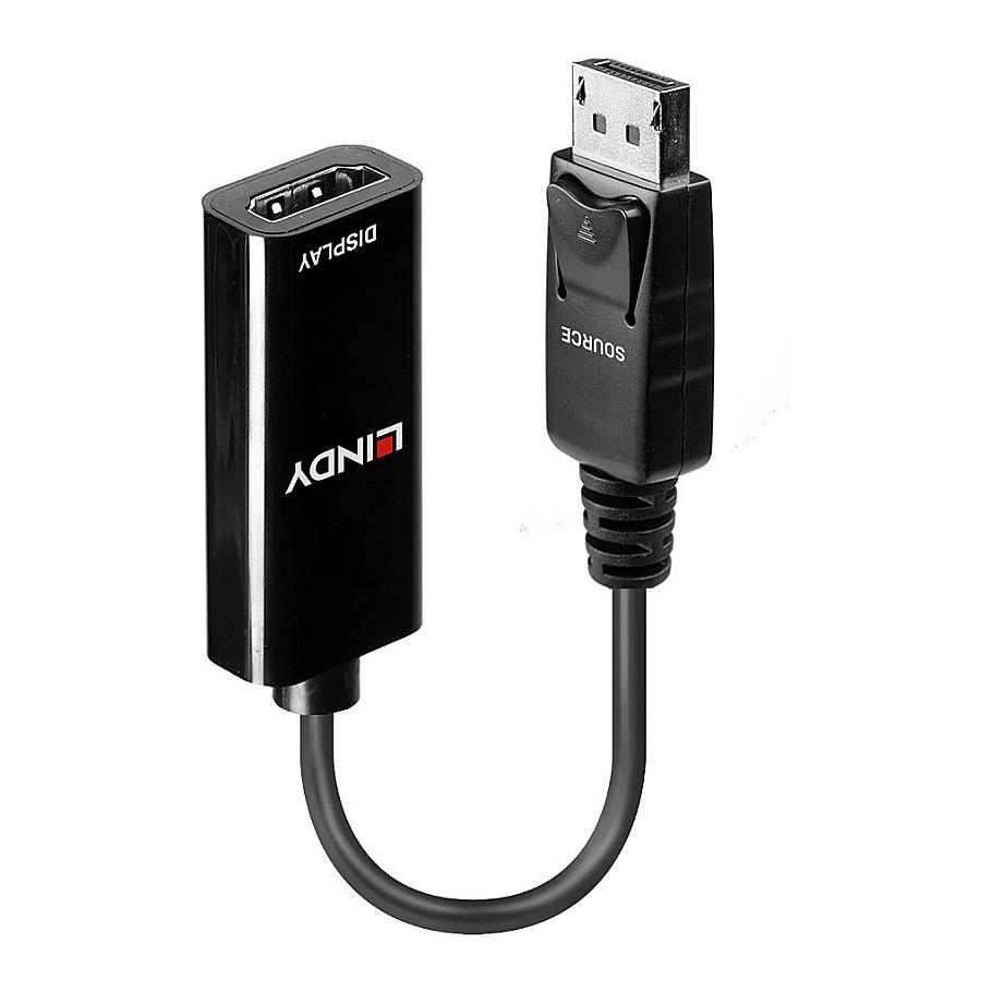 Adapter LINDY 41718 / DisplayPort 1.2 në HDMI 1.4 / 4K 30Hz / Pasiv / 150mm - Zezë