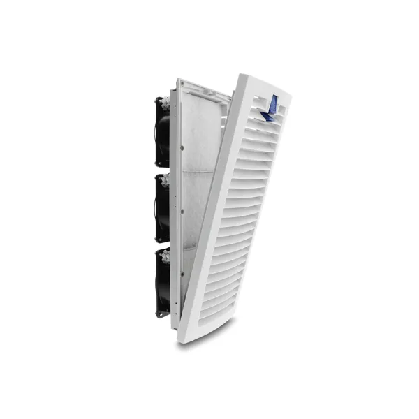 Ftohës për Kasë DeLOCK 3x Axiallüfter / 120mm / 230V AC / 2500 RPM / 561 m³/h / Me Filter – Bardhë/Blu/Zezë - 4