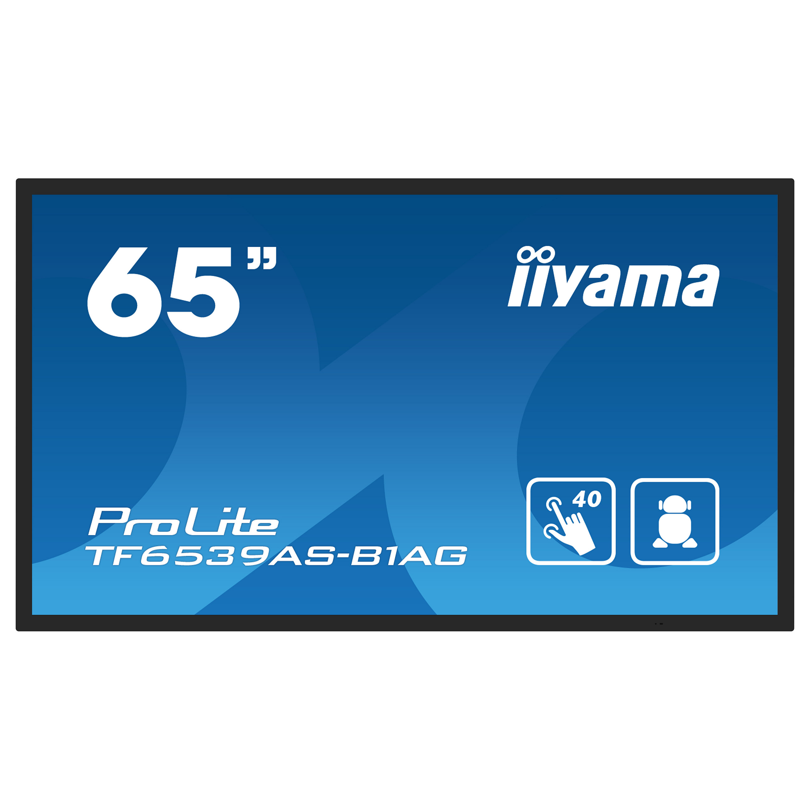 IIYAMA 163.9cm(64.5") TF6539AS-B1AG 16:9 M-Touch 2xHDMI+DP (Speditionsversand) - 2