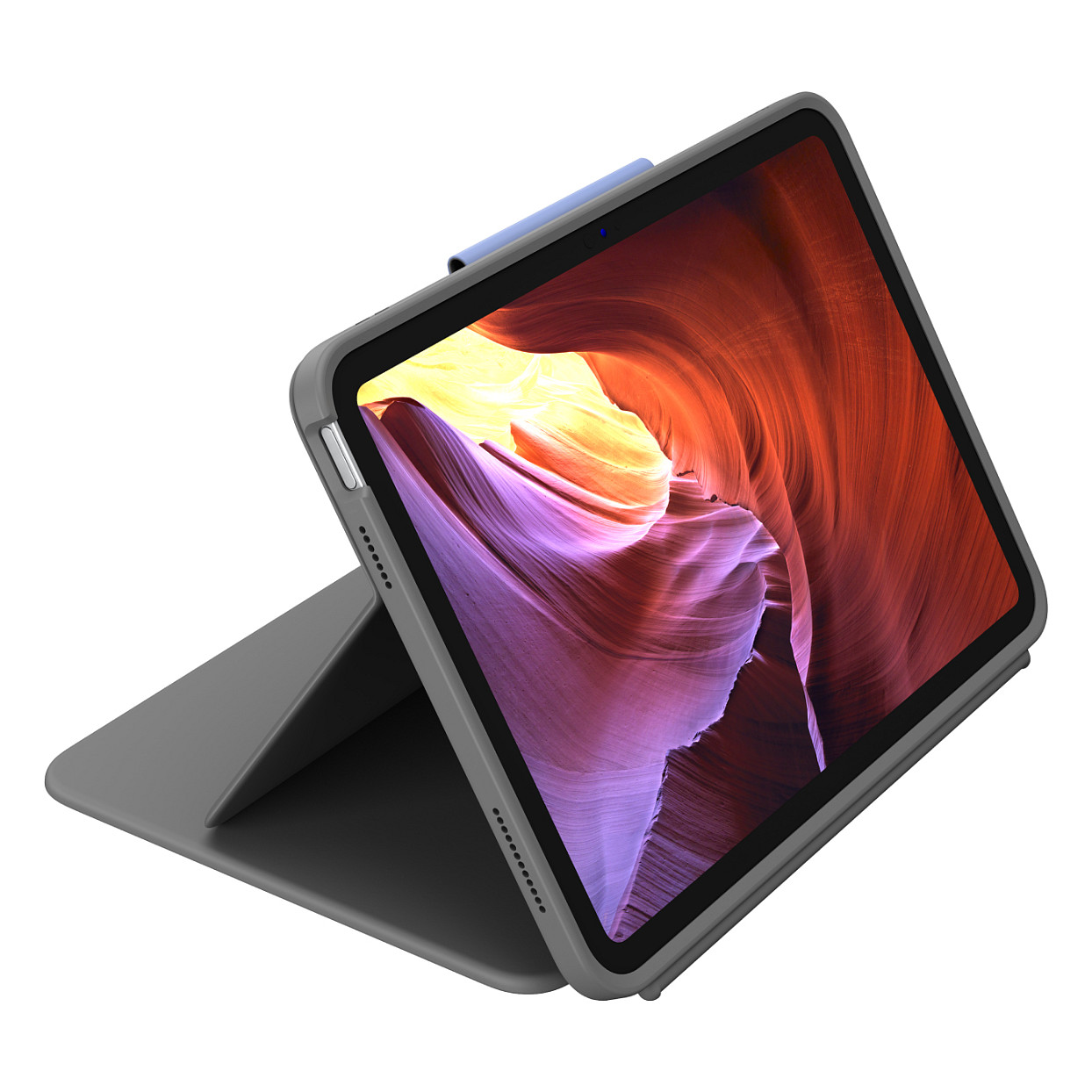 Tastierë për Tablet Logitech Rugged Folio / iPad 10.9" 10th Gen / QWERTY English / Smart Connector / 4 Mënyra Përdorimi / Mbrojtje ndaj Goditjeve – Gri - 5