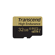 Kartë Memorie SD CARD 32GB Transcend microSDHC/SD + Adapter - 1
