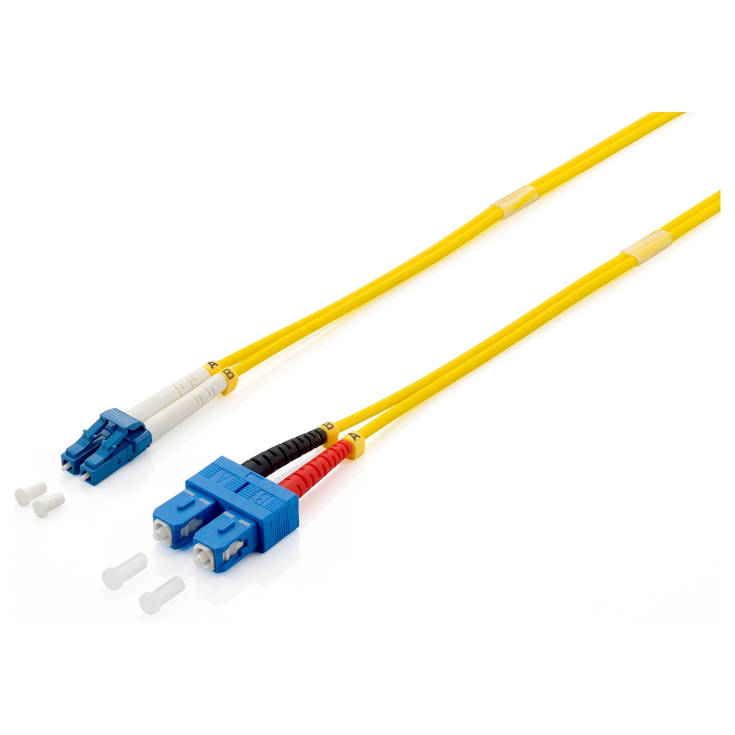 Kabllo për Rrjet Equip LWL Patch Cable LC–SC / 1.00m / Singlemode Duplex OS2 – Polybag - 1