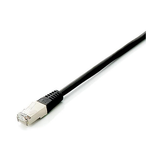 Kabllo për Rrjet / Equip Patch Cable Cat6A S/FTP 2xRJ45 0.5m / 10x Set / Platinum – Zezë - 1