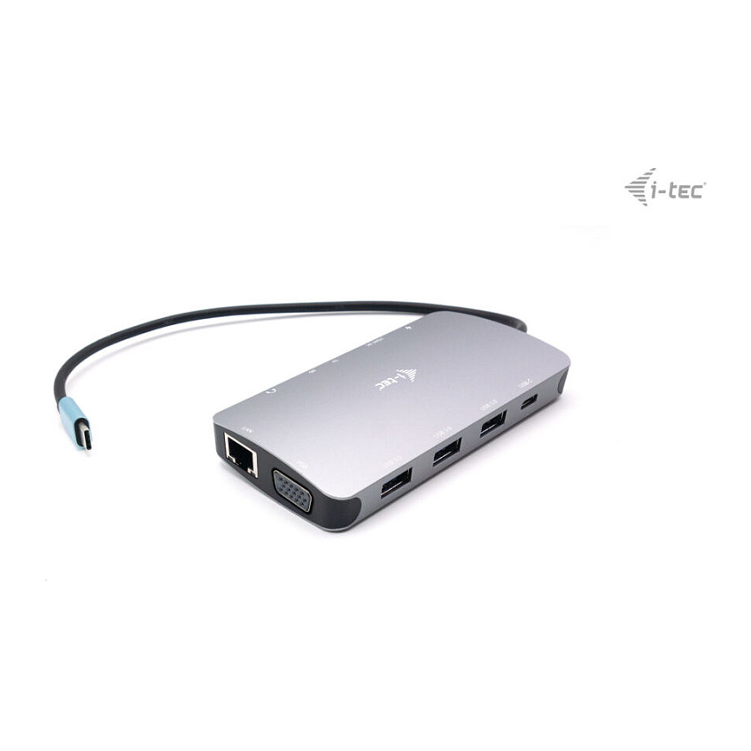 Docking Station I-TEC USB-C Nano / HDMI & VGA / PD / LAN / USB - Argjend - 4