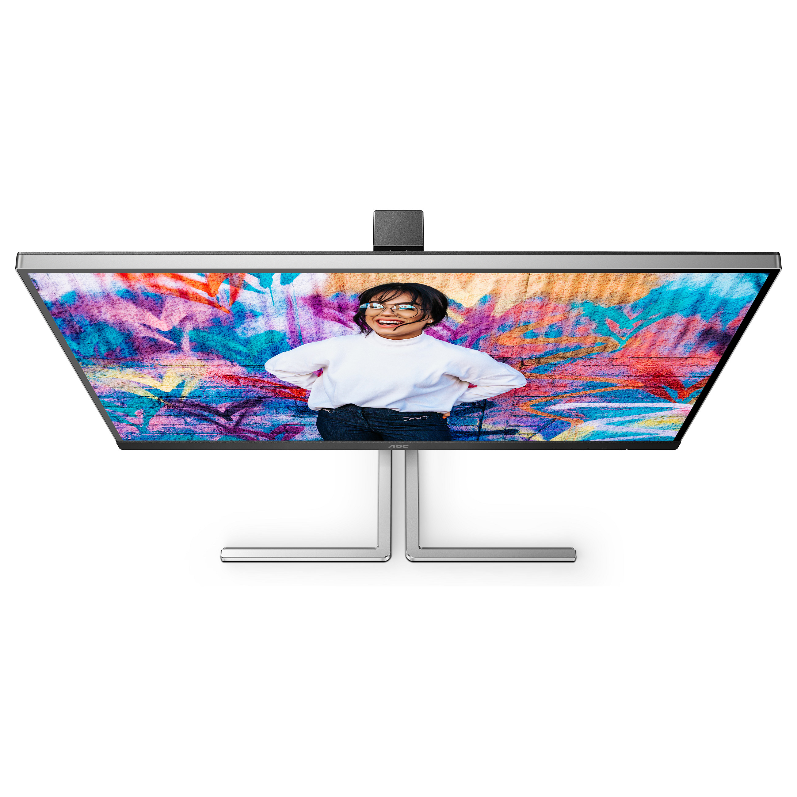 Monitor për Punë AOC Q27U3CV / 27" / QHD IPS QD / 75 Hz / 4 ms / HDMI + DisplayPort + USB-C 96W / HDR400 – Zezë/Gri - 5