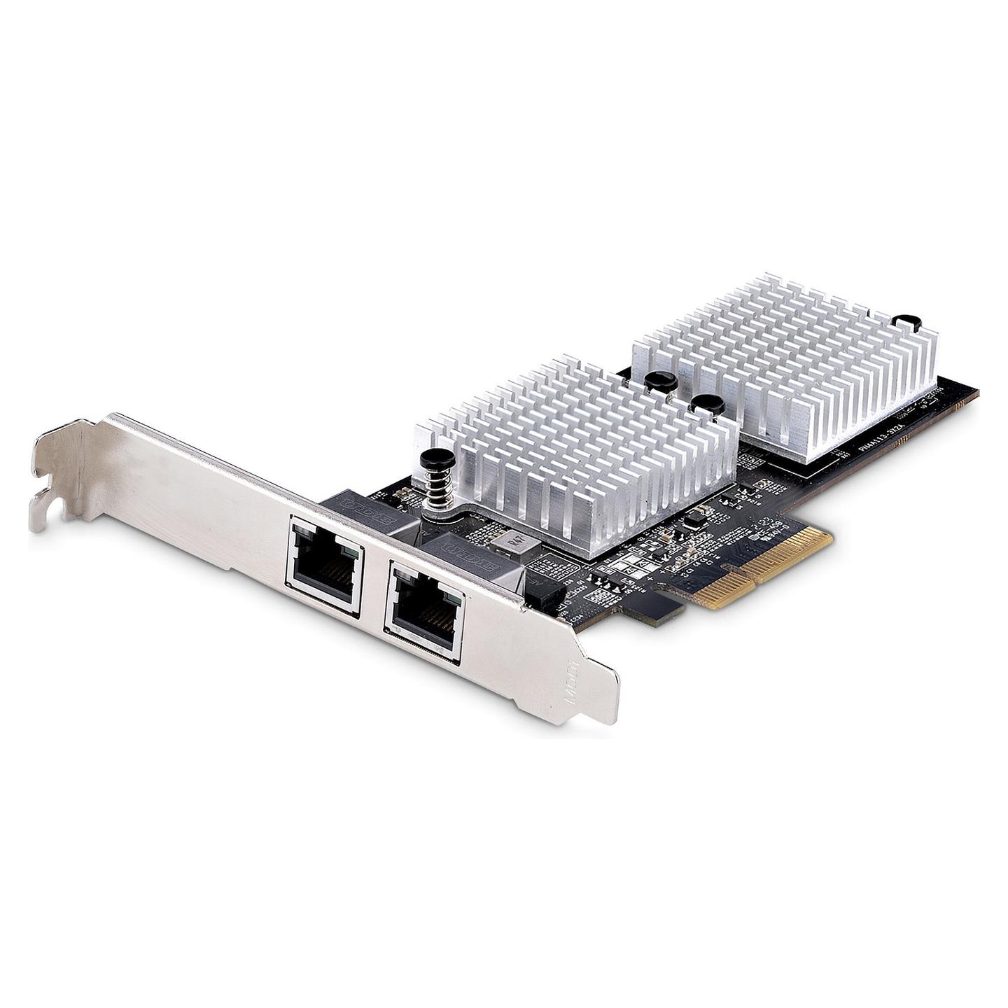 Karta të Rrjetit StarTech.com ST10GSPEXNDP2, PCI Express 3.0 x4, 2x 10 Gigabit LAN RJ45, 10/100/1000/2500/5000/10000Mbps, Marvell AQC113CS, Low Profile + Full Height