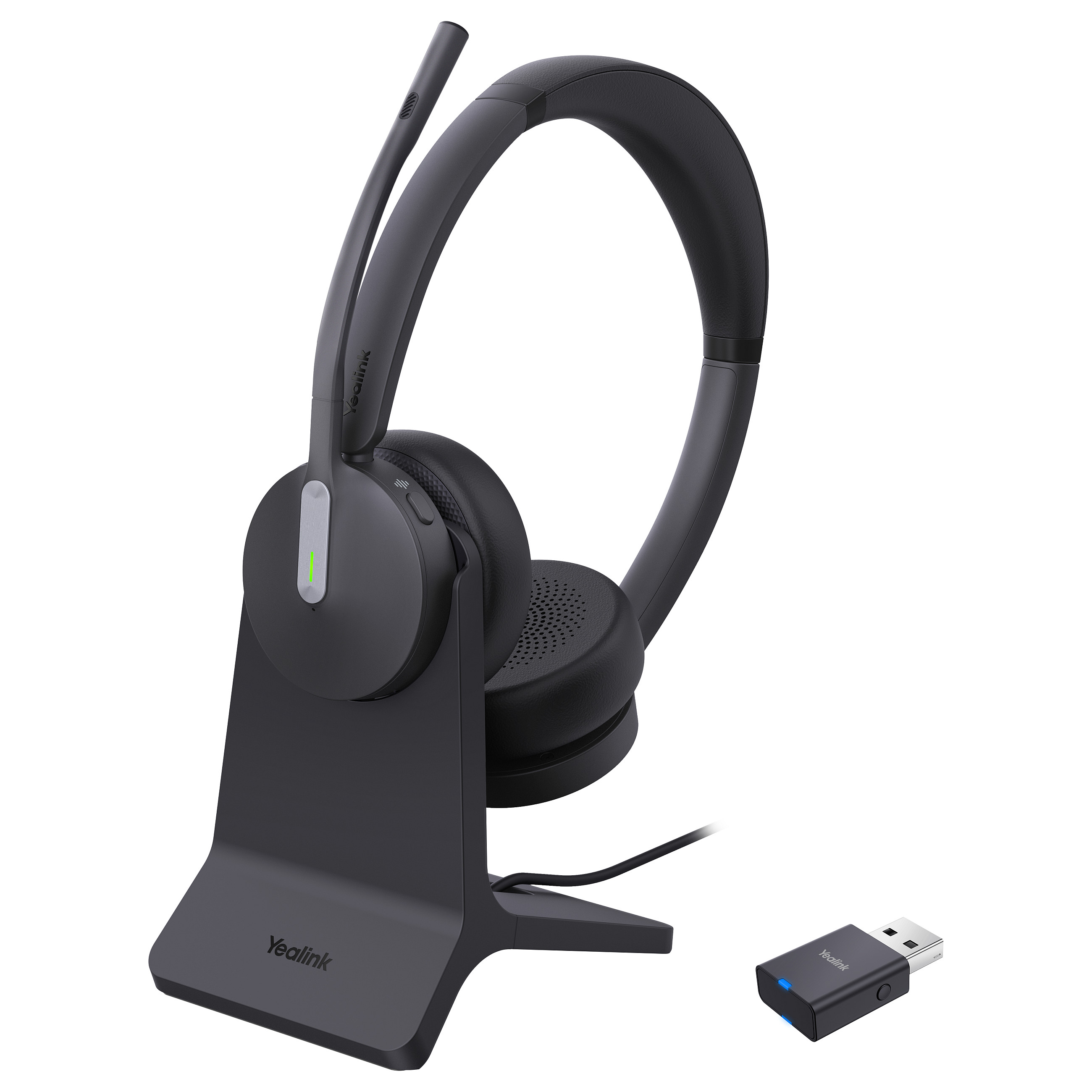Kufje pa kabllo Yealink WH64 Hybrid Dual Teams / DECT + Bluetooth / Charging Stand - Zezë
