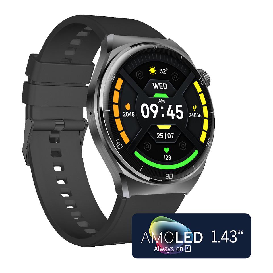Orë e mençur Bea-fon Smart Watch 401 / 46.5mm / AMOLED 1.43" / Bluetooth 5.3 / GPS kompatibil / IP67 / 5-7 Ditë Bateri - Zezë - 3