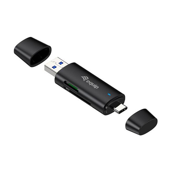Lexues Kartash Equip 245462 / USB 3.2 Gen 1 / USB-A & USB-C / MicroSD, MicroSDHC, MicroSDXC, SD, SDHC, SDXC / 5 Gbit/s - Zezë