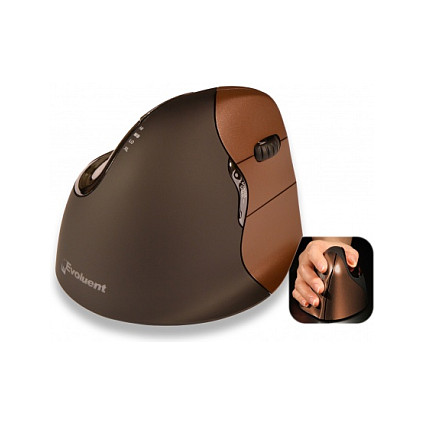 Maus pa Kabllo Evoluent 4 (Small) - Kafe - 1