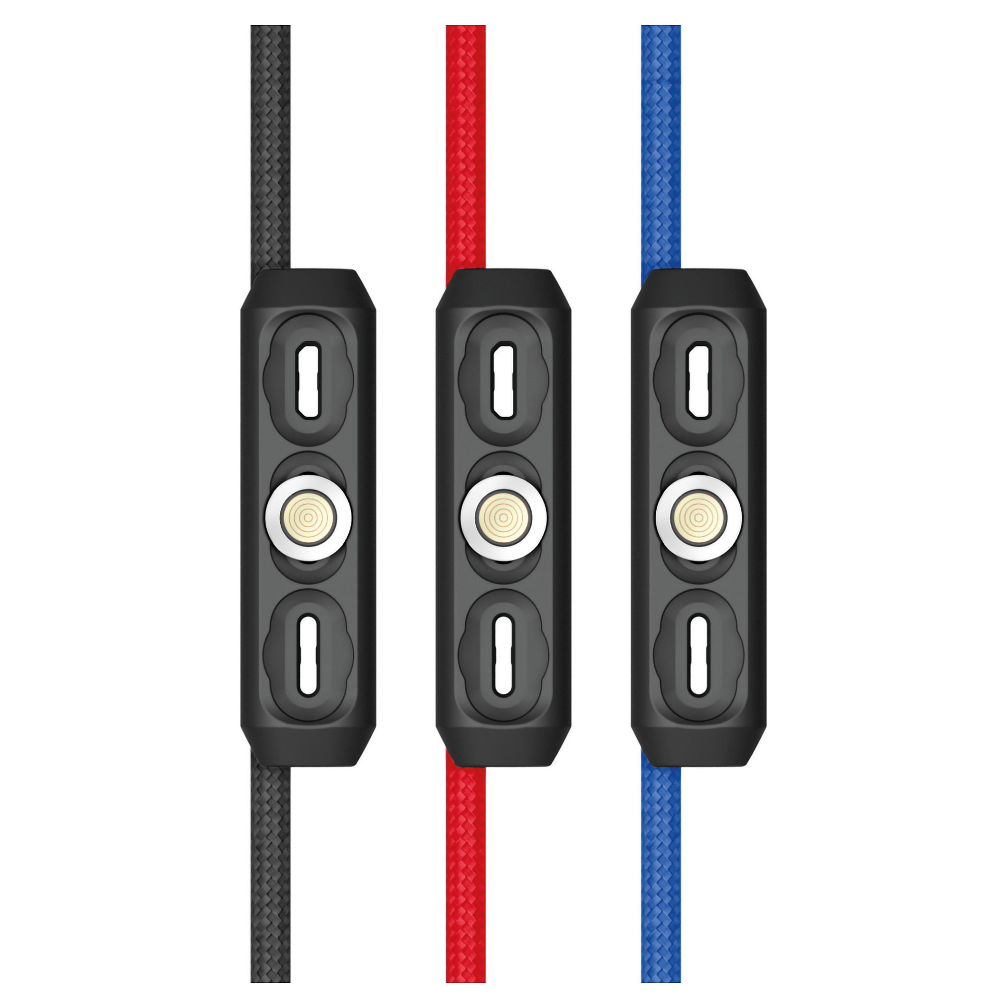 Kabllo RealPower MagneticCharge3 / USB-A → Magnetik / 3x 1m / 3A / Shumëngjyrëshe - 4