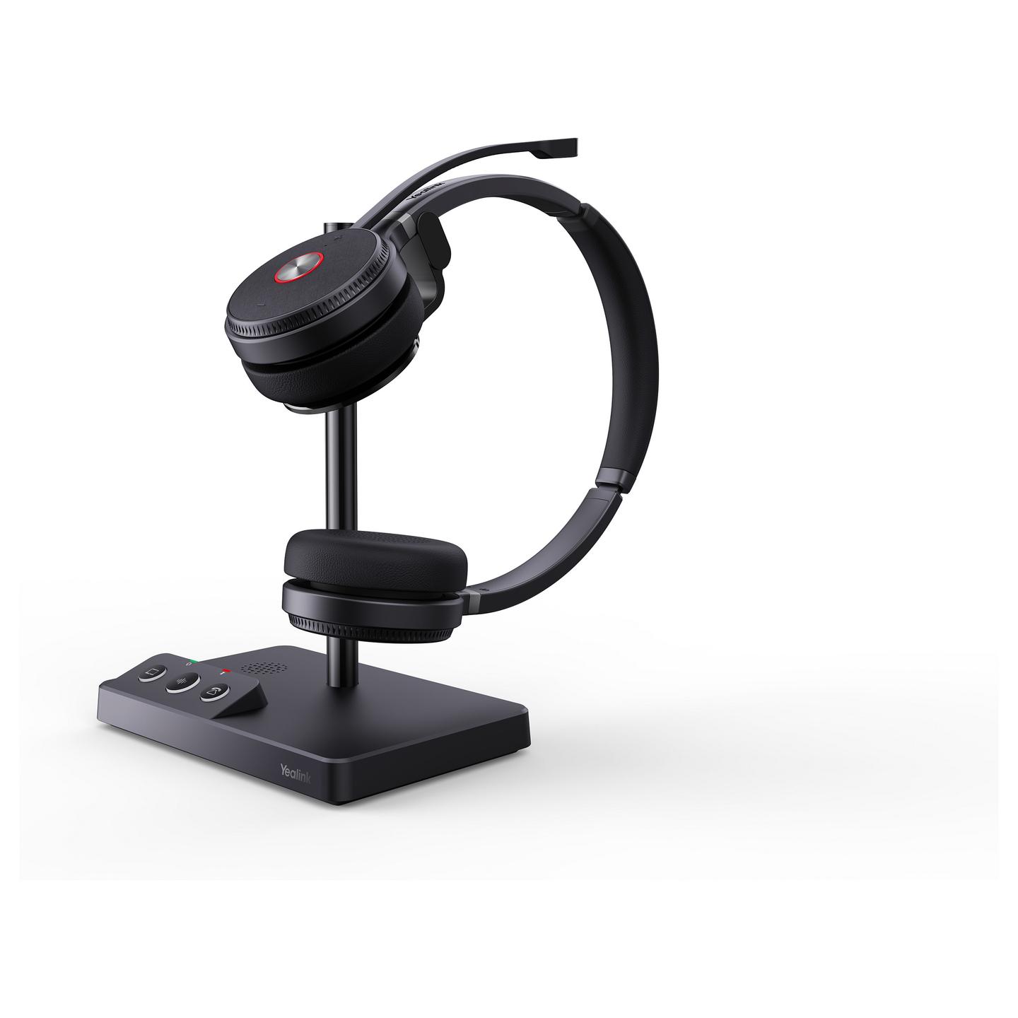Kufje pa kabllo Yealink WH62 Dual UC / DECT / Stereo / 28mm / 160m / 14 orë / Mikrofon me reduktim të zhurmës - Zezë