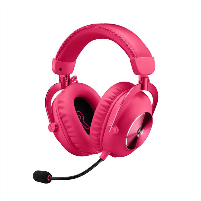 Kufje Gaming Logitech PRO X 2 LIGHTSPEED, 981-001275, Wireless, Bluetooth, 3.5mm, 50 Orë - Rozë