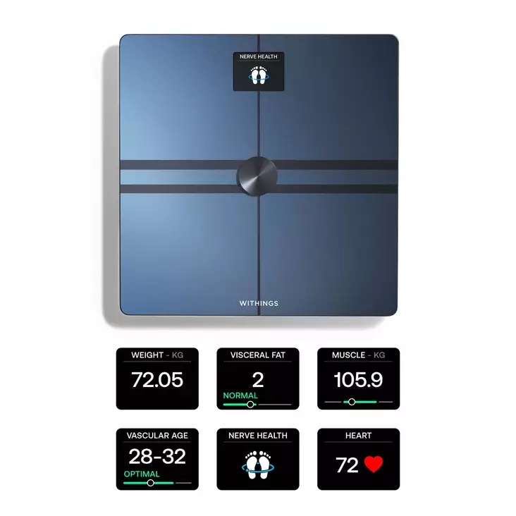 Peshore Smart Withings Body Comp / Body Composition / BMI / Body Fat / Muscle Mass / Visceral Fat / BMR / Wi-Fi / Bluetooth / 200kg – Zezë - 3