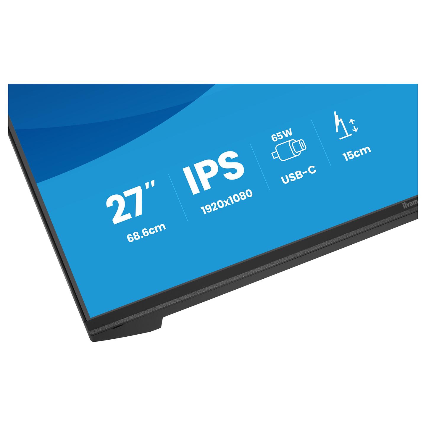 Monitor iiyama ProLite XB2797HSN-B1 / 27" / Full HD IPS / 100Hz / USB Hub 3.2 - Zezë - 10