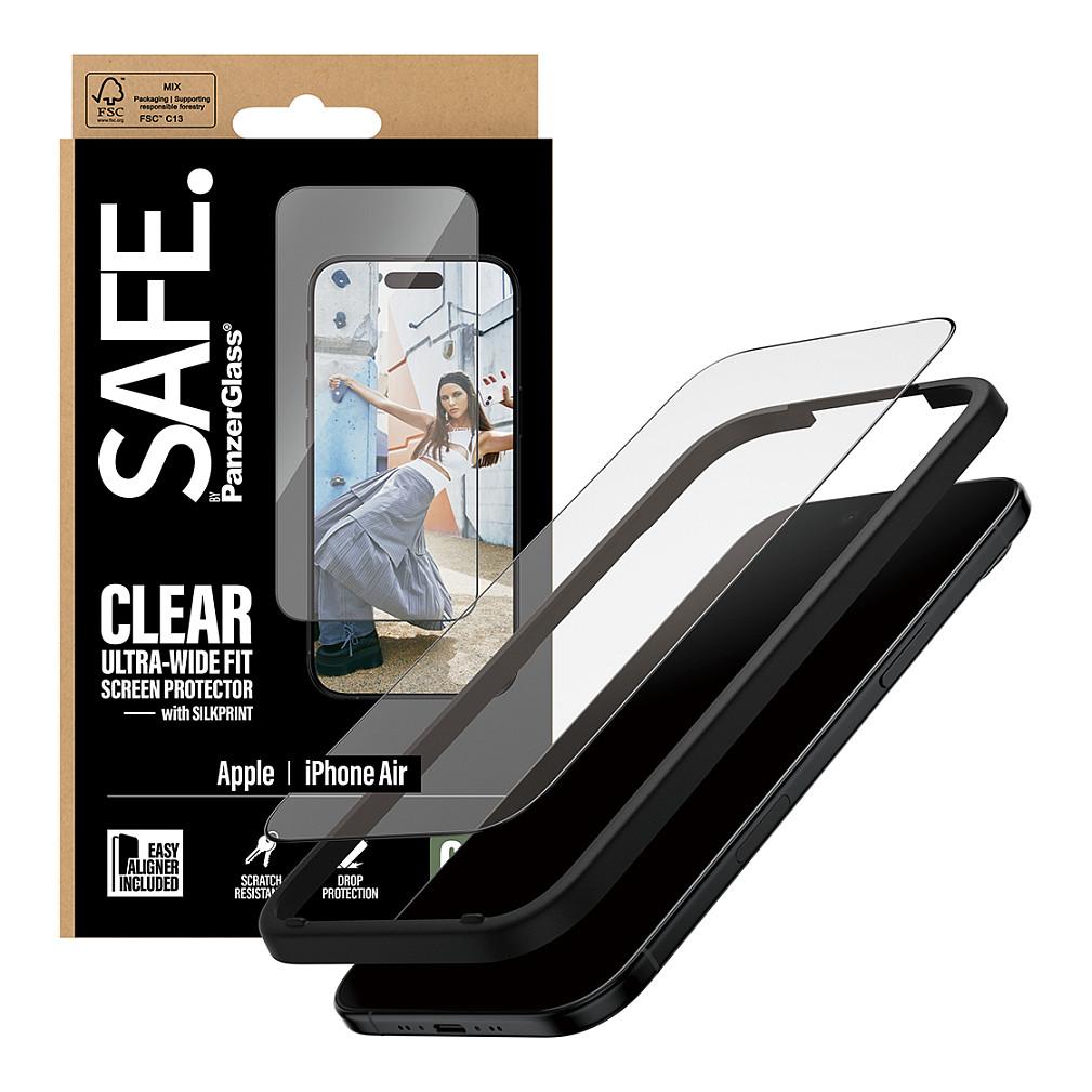 Mbrojtëse për ekran PanzerGlass Black Frame / iPhone Air / Ultra-Wide Fit / EasyAligner - Transparente - 5