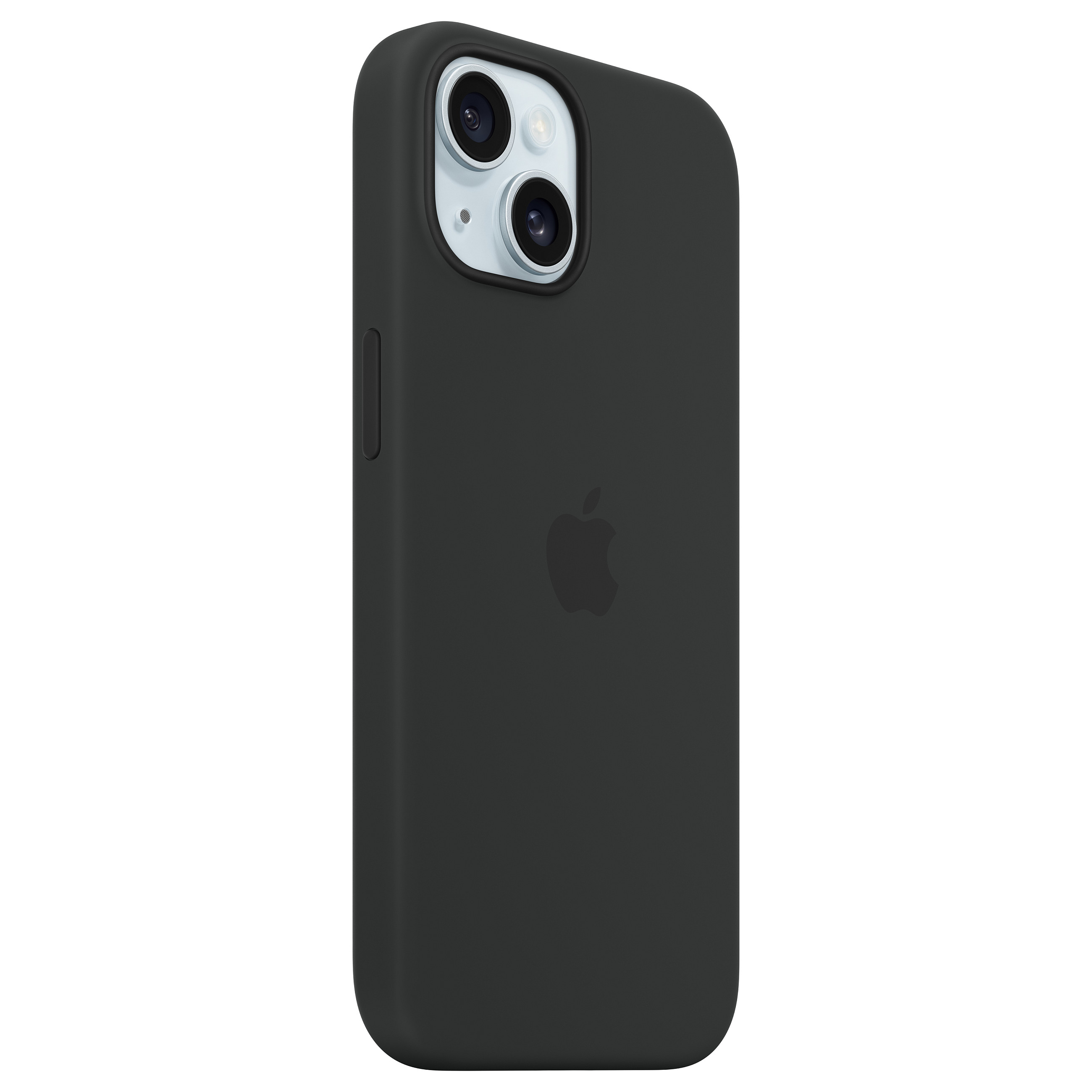 APPLE iPhone 15 Silicone Case with MagSafe - Black - 1