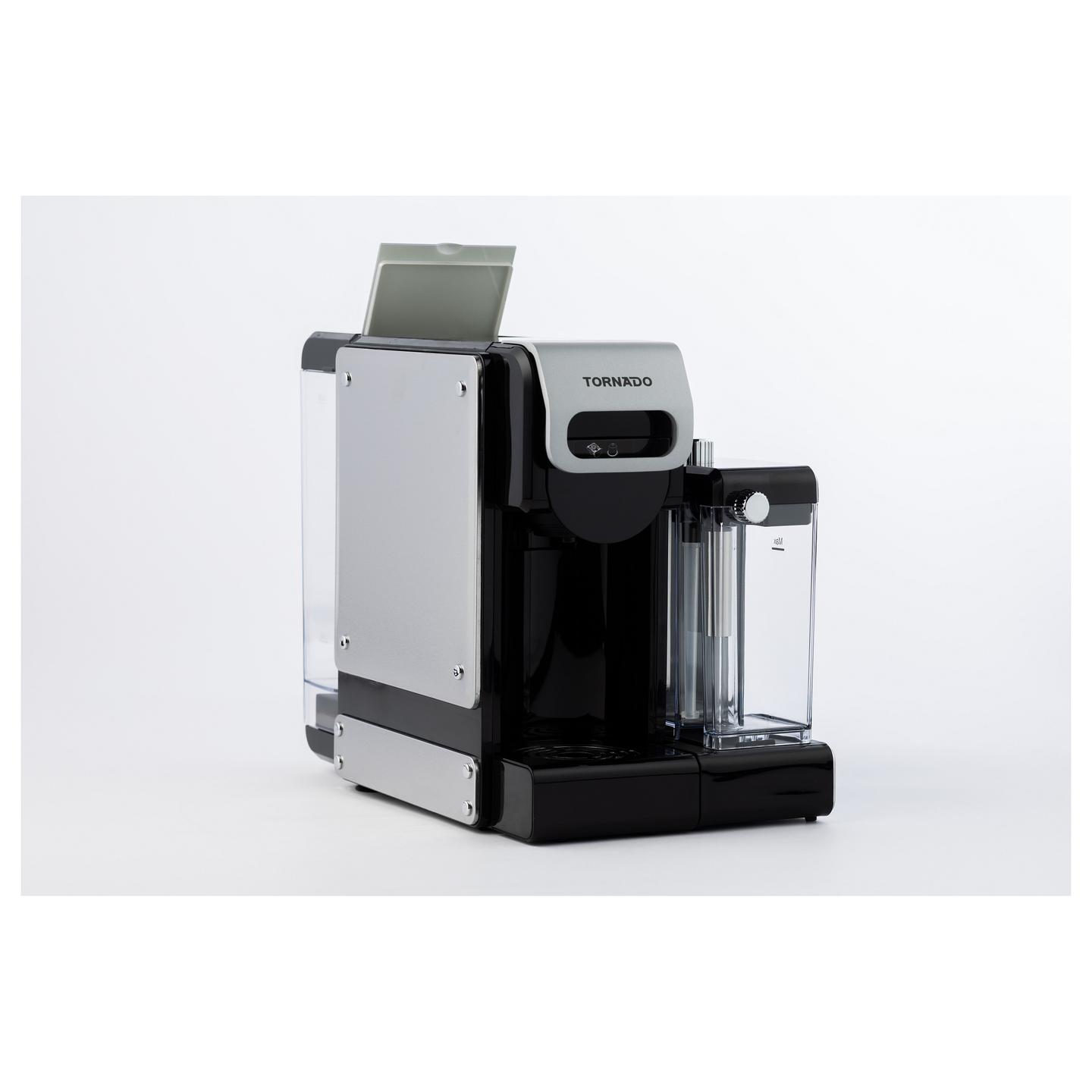 Aparat për Kafe TORNADO TST-550M-GS, 1460 W, 19 bar, Rezervuar Uji 1 L – Argjend/Zezë - 4