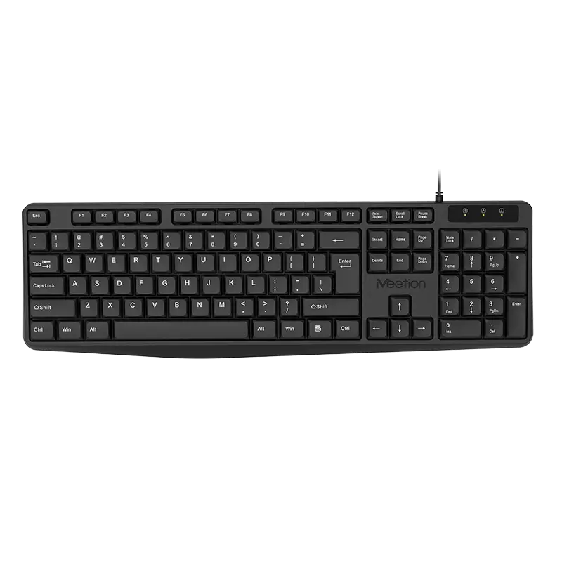 Tastierë me kabllo Meetion K200 / US Layout - Zezë - 2