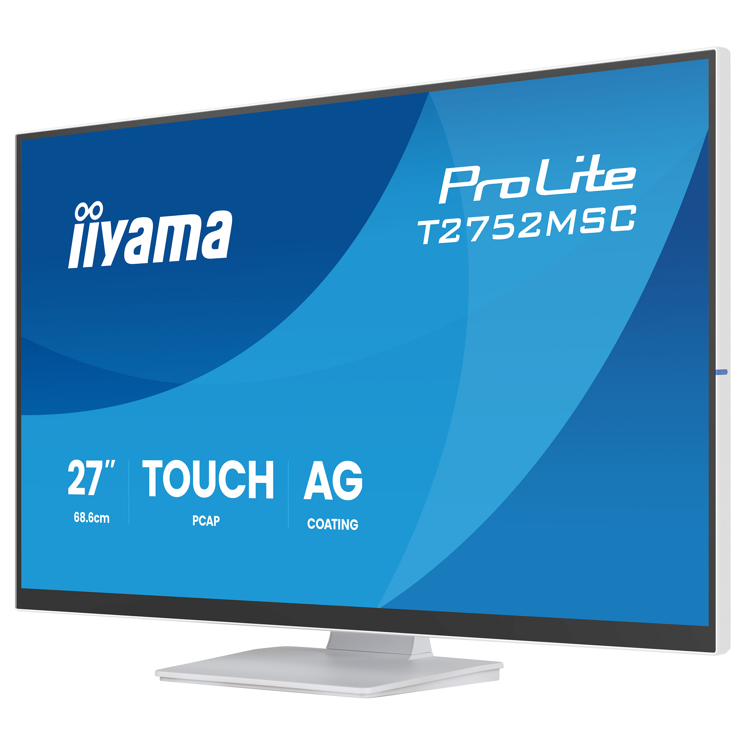 Monitor iiyama ProLite T2752MSC-W1AG / 27"/ Full HD IPS / LCD / Touchscreen / 100 Hz / 5 ms / HDMI+USB+DP+HDCP - Bardhë - 4