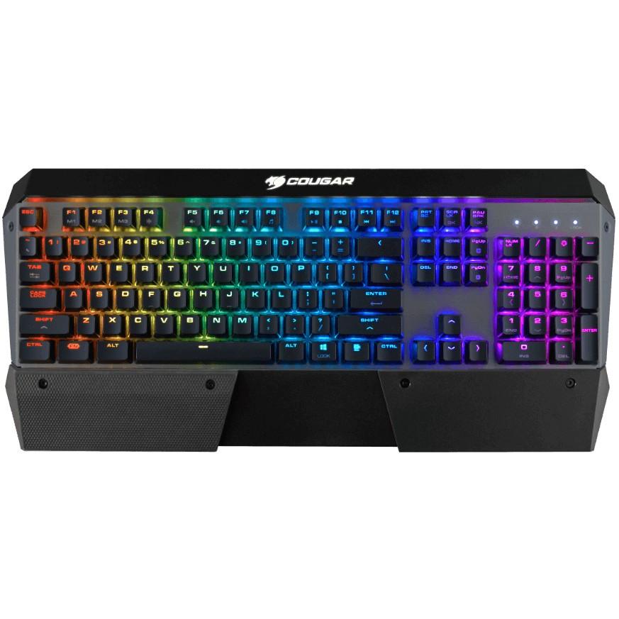Tastierë Gaming COUGAR CGR-Attack-X3-RGB / Wired / QWERTY / Mekanike / RGB LED - Zezë