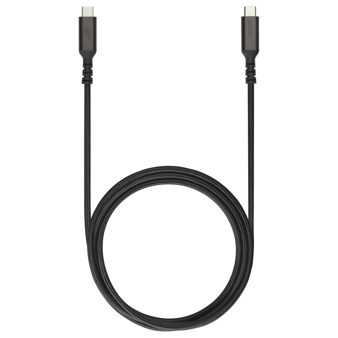 Kabllo USB ASUS LCR50 / USB-C në USB-C / USB 2.0 / 480 Mbit/s / 1.5m - Zezë - 1
