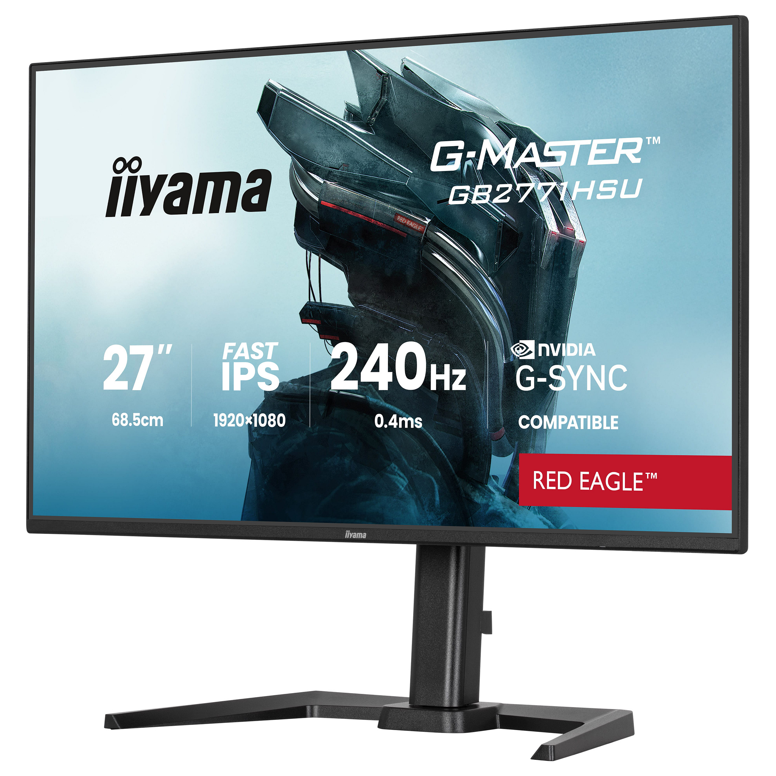 Monitor Gaming iiyama GB2771HSU-B1 / 27"/ Full HD Fast IPS / 240 Hz / 0.4 ms / HDMI+USB+DP+HDCP - Zezë - 3
