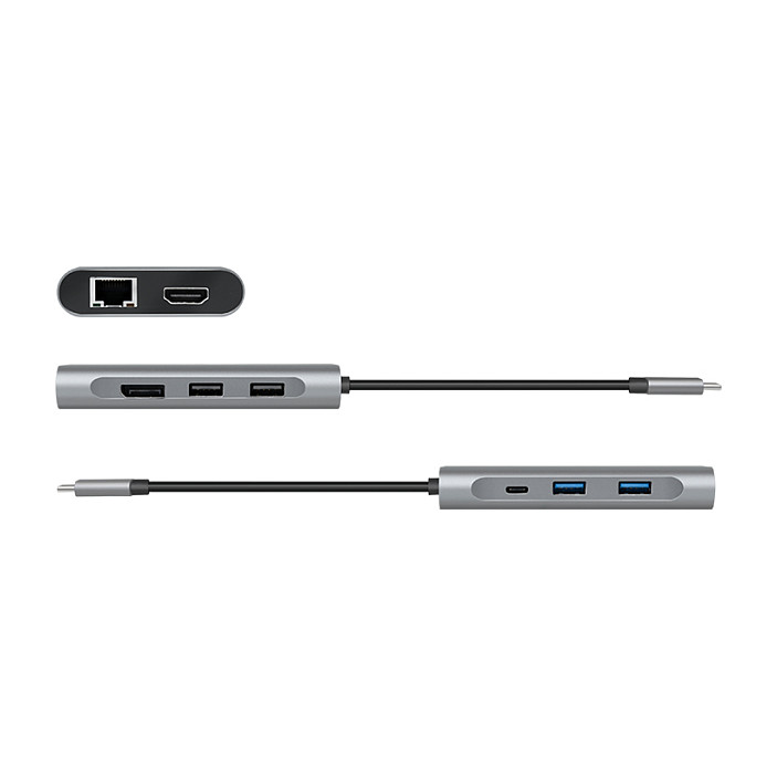 Docking Station LogiLink UA0382 / USB 3.2 Gen 1 / HDMI 4K 30Hz / DisplayPort / Gigabit Ethernet / USB-C PD 100W / 8-Port – Argjend - 4