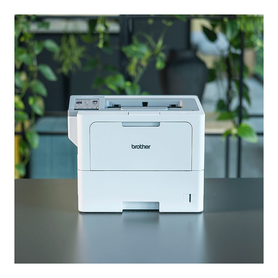 Printer Laser Monokrom Brother HL-L6415DN / Për Dokumente / 1200 DPI / 50 ppm / Duplex / USB + LAN - Bardhë - 6