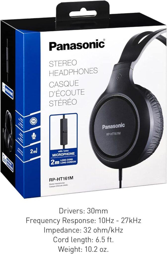 Kufje me kabllo Panasonic RP-HT161 / Over Ear – Zezë - 4