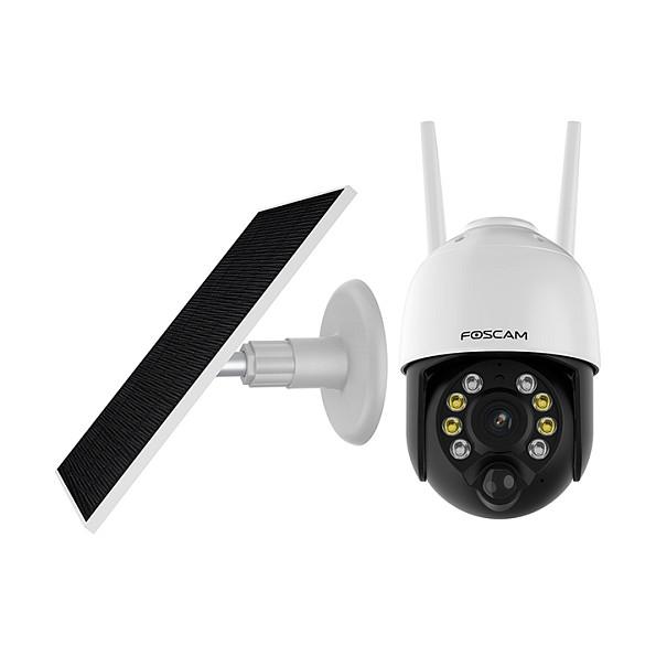 Kamerë Sigurie IP CCTV Foscam B4, 4MP, 3mm, Wi-Fi, PT, Night Vision 10m, Panel Solar - Bardhë - 3