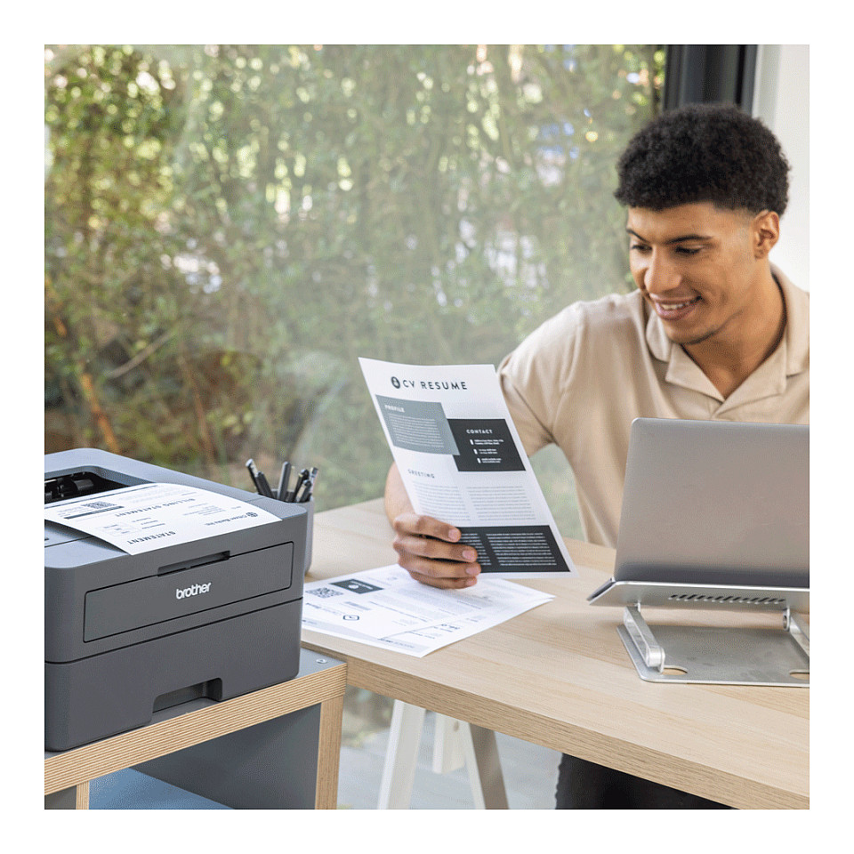 Printer Laser Brother HL-L2445DW / Laser / A4 / 1200 × 1200 DPI / Duplex - Zezë - 4