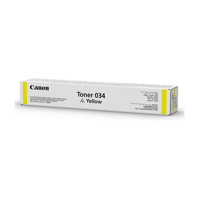 Toner Canon 034, 7,300 faqe - Verdhë - 1