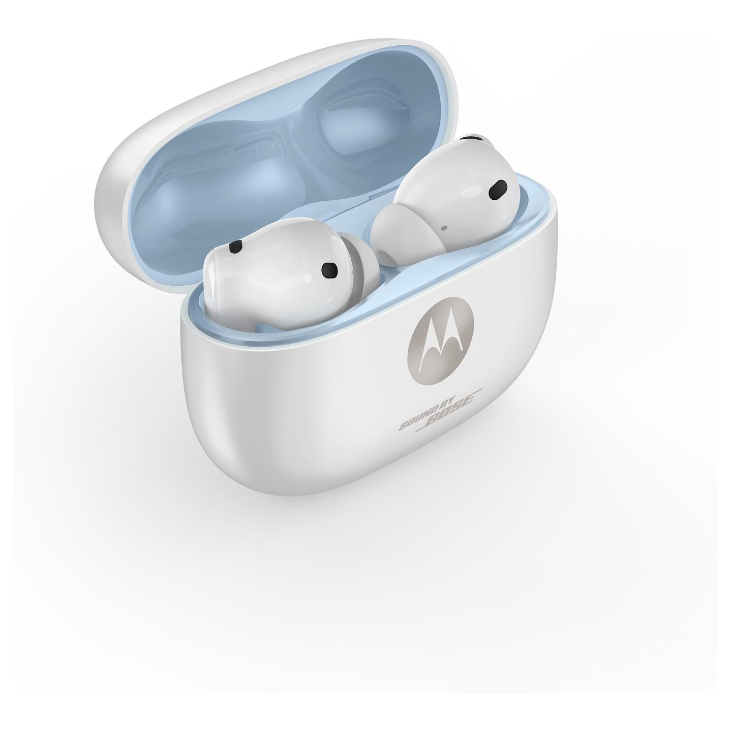 Kufje pa kabllo Motorola moto buds 2 plus / Sound by Bose / 11 mm + Knowles / Bluetooth 6.0 / ANC / LHDC4 + LHDC5 / 40 orë - Bardhë - 10