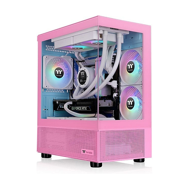 Kasë PC Thermaltake CA-1Z4-00MAWN-01 / Micro Tower / PS2 / 3x 120mm Fan - Rozë