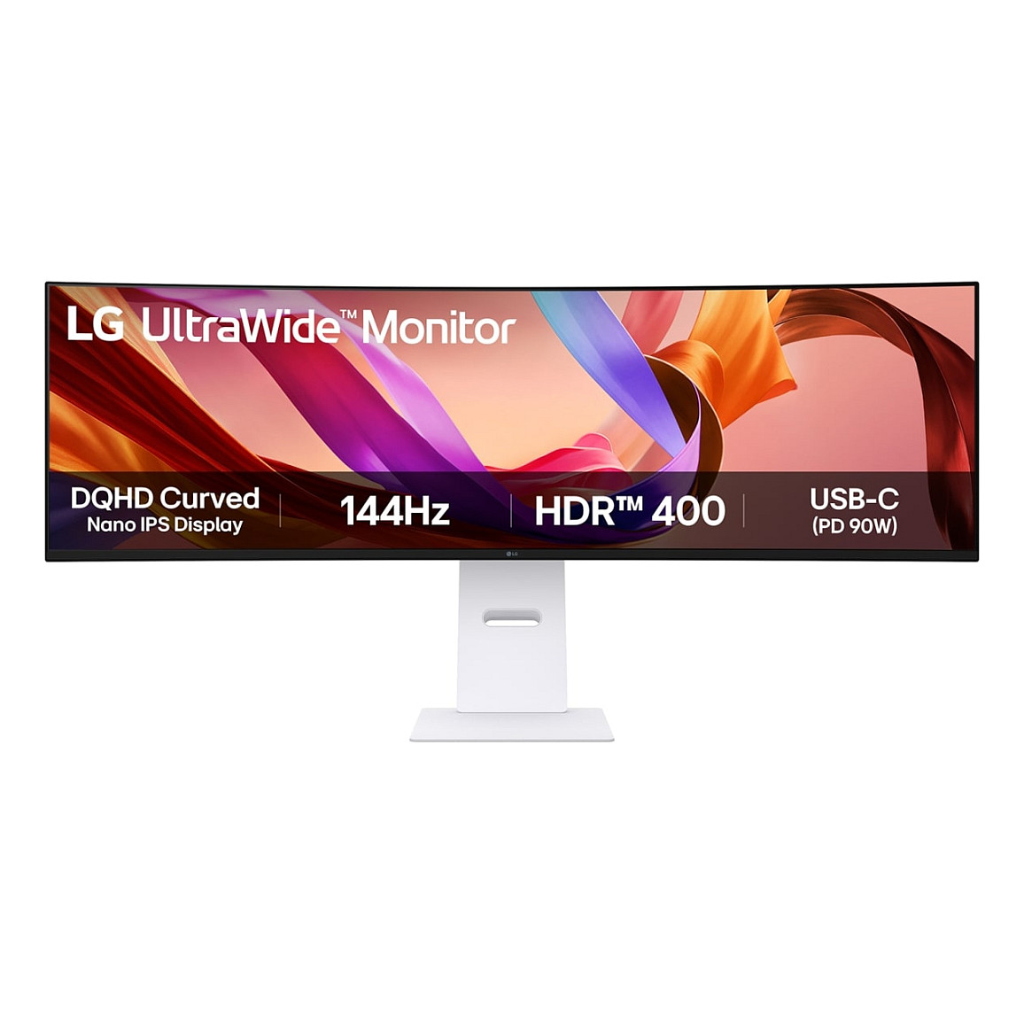 Monitor Gaming LG 49U950A-W / 44.5" / Wide Quad HD OLED / Curved / 240 Hz / 0.03 ms / HDMI+USB+DP+HDCP - Zezë - 1