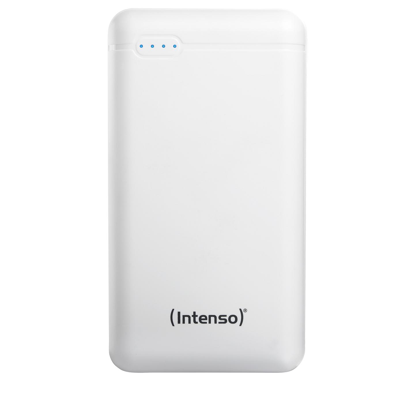 Powerbank Intenso XS20000, 20000mAh, USB-A, USB-C, Micro-USB - Bardhë