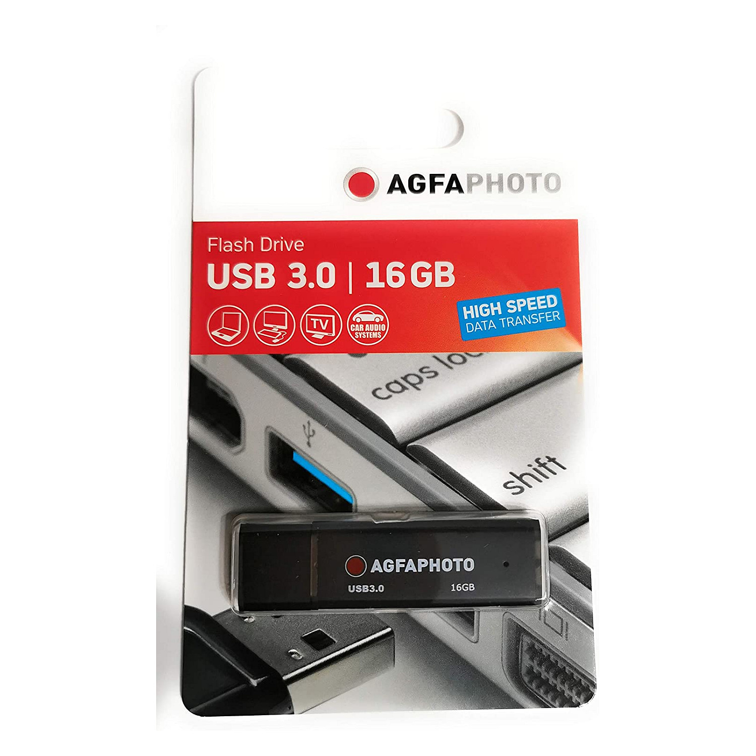 USB Flash Drive AgfaPhoto 10569 / 16GB / USB Type-A / USB 3.2 Gen 1 - Zezë - 1