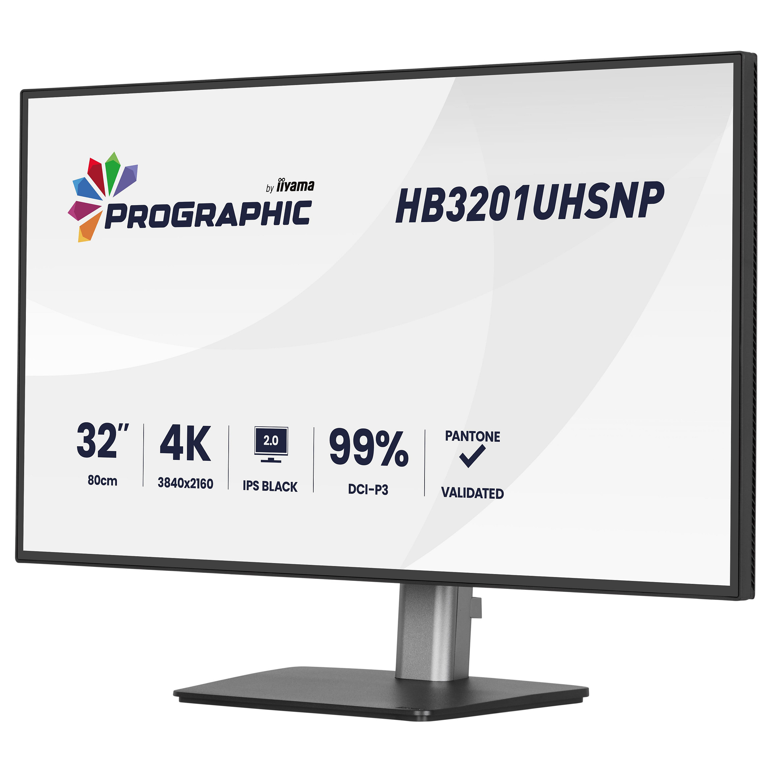 Monitor iiyama ProGraphic HB3201UHSNP-B1 / 31,5"/ 4K Ultra HD IPS / 60 Hz / 4 ms / HDMI+USB+DP - Zezë - 4
