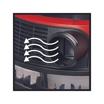 Fshesë Elektrike Einhell TP-VC 36/30 S Auto-Solo Professional, 36V, 30L, Pastrim i Thatë dhe i Lagësht - Kuqe/Argjend - 6