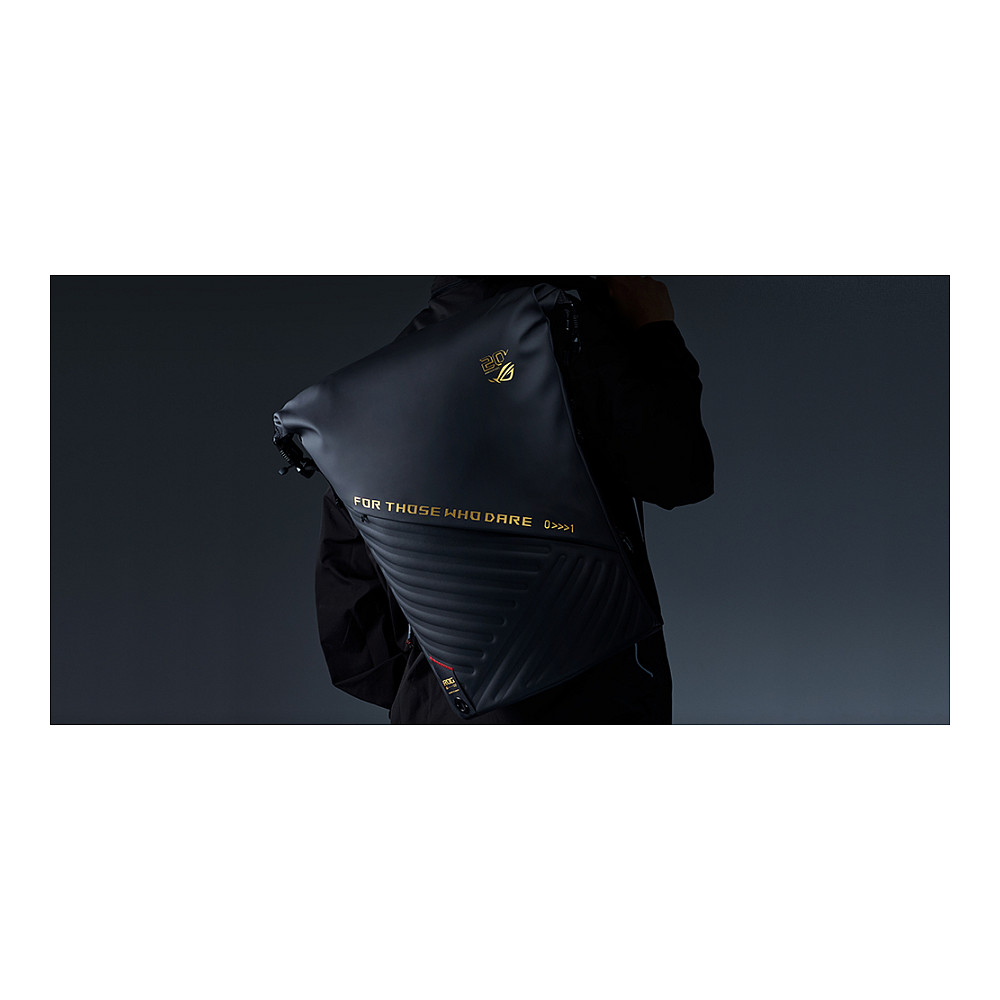Çantë ASUS ROG SLASH Edition 20 / 18" / 26L / Roll-Top / FIDLOCK / Water-Repellent - Zezë - 13
