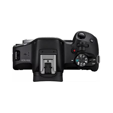 Kamerë Digjitale Canon EOS R50, APS-C 24.2MP, 4K, RF-S 18-150mm, Wi-Fi, Bluetooth - Zezë - 5