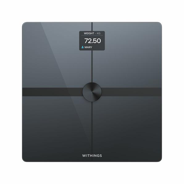 Peshore Withings Body Smart , 200kg , 50g , Bluetooth , Wi-Fi , Analizë e përbërjes trupore , Ekran LCD 2.8" - Gri - 1