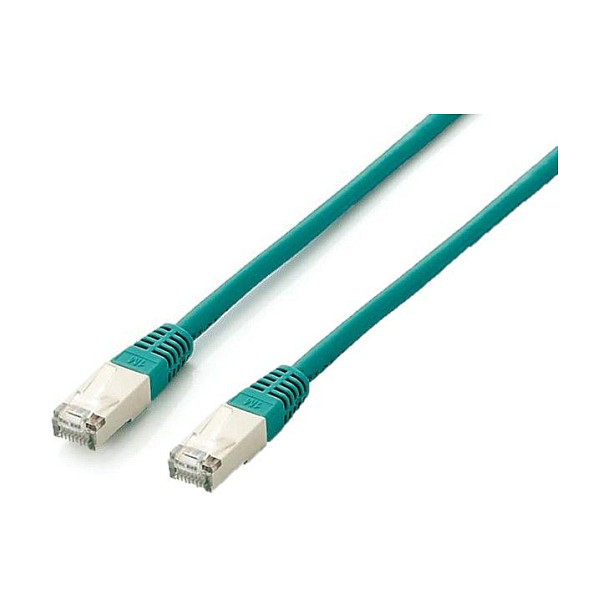 Kabllo për Rrjet Equip Patch Cat6A S/FTP RJ45 në RJ45 / 1.00m / e sheshtë / LSZH / Polybag – Gjelbër - 1
