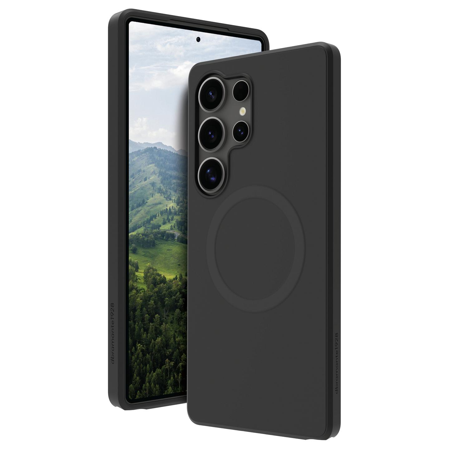 Case për Telefon dbramante1928 Greenland Pro Qi2, Samsung Galaxy S25 Ultra, Qi2, Mbrojtje nga goditjet - Zezë