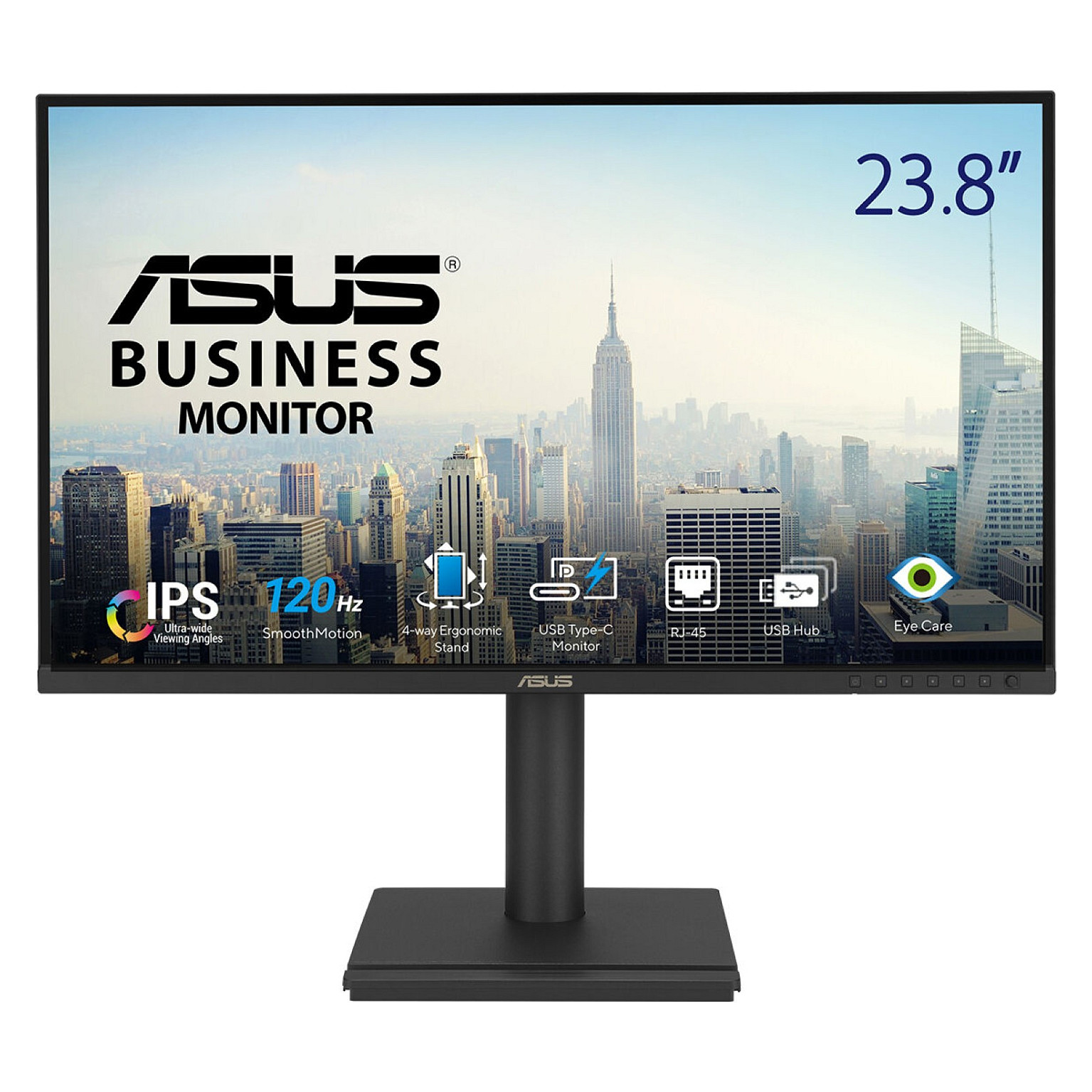 Monitor ASUS BE249CGN / 23.8” / Full HD IPS LED / 120Hz / 5ms / USB-C 96W+HDMI+DP+USB - Zezë