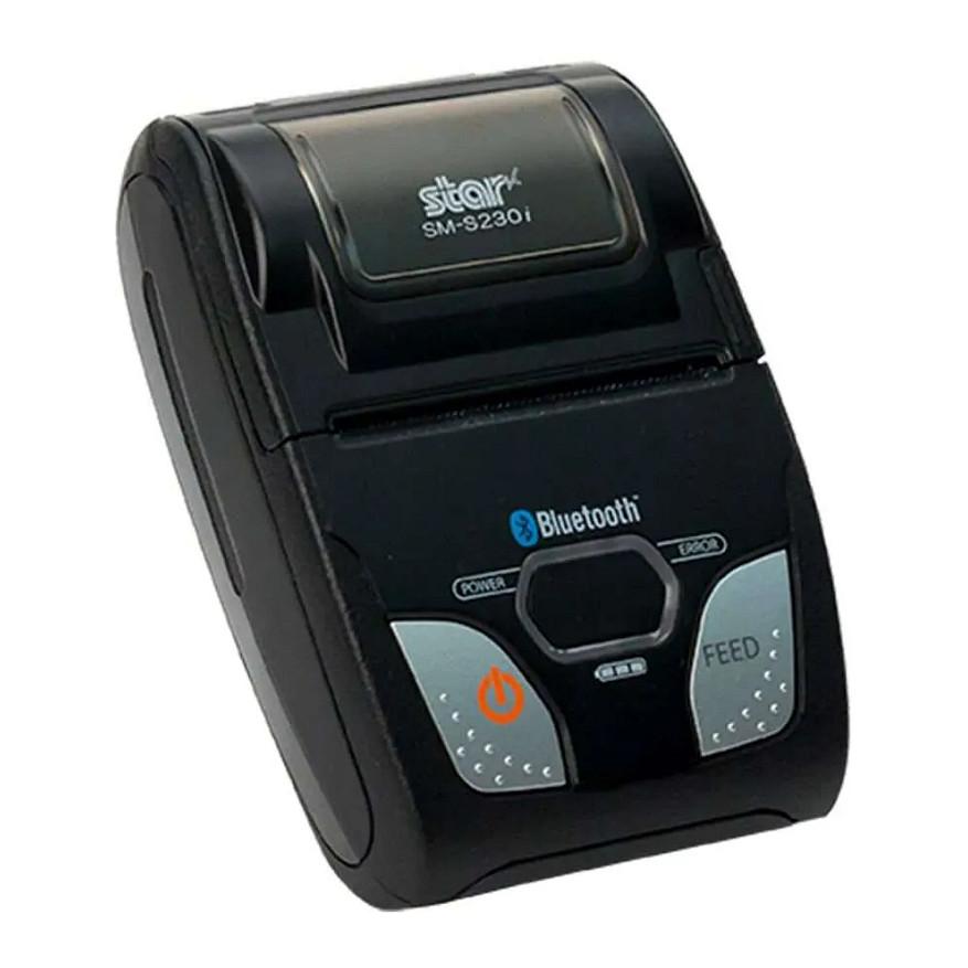 Printer Mobil Star Micronics SM-S230i / Termik Direkt / 203 × 203 DPI / 80 mm/s / USB / Bluetooth 2.1+EDR / 58 mm – Zezë/Argjend - 3