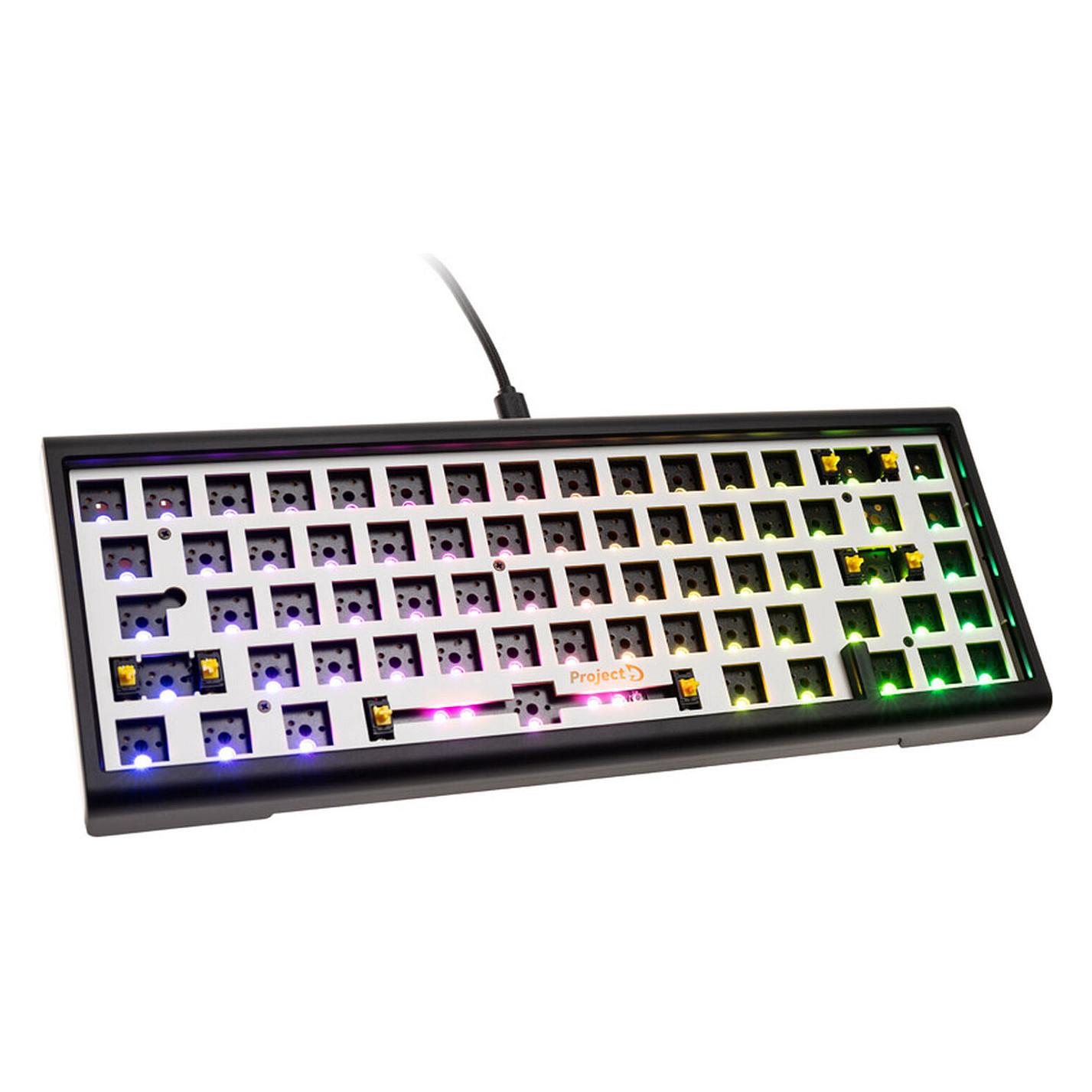 Tastierë Gaming Ducky Tinker65 Barebone 65% / Mekanike / Hot-Swap / Gasket Mount / RGB / USB-C / 1000Hz - Zezë