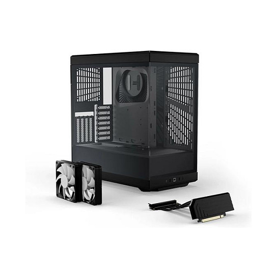 Kasë PC HYTE Y40 / Mid Tower / ATX / Dual Chamber / Tempered Glass - Zezë - 2