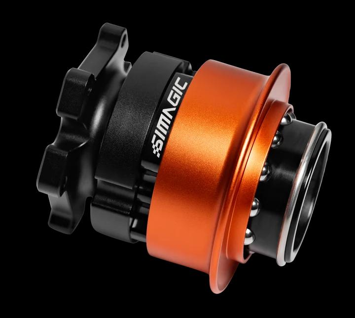 Aksesorë për Timon Simagic EVO Third Party Quick Release Adapter / Për Timona të Palëve të Treta / 50 & 70mm / USB / Për Alpha EVO - Zezë/Portokalli